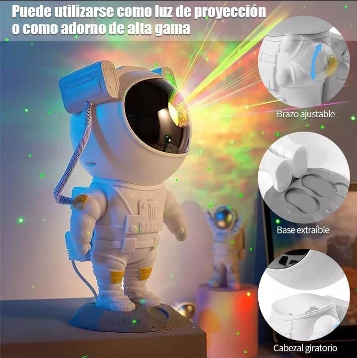 Astronauta parlante-proyector led